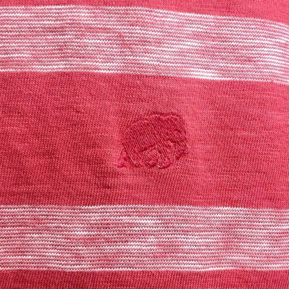 Banana Republic Striped Polo in Pink/Pink Heather Men’s XL